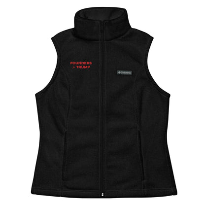 Women’s America First Fleece Vest - Fueling Economic Prosperity (Red Logo)