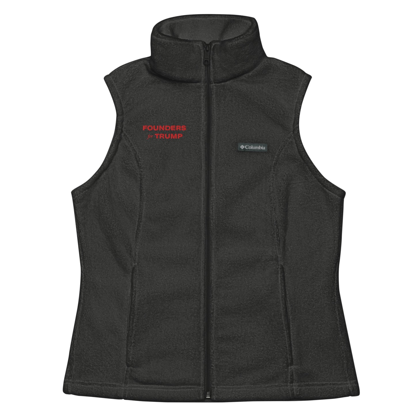 Women’s America First Fleece Vest - Fueling Economic Prosperity (Red Logo)