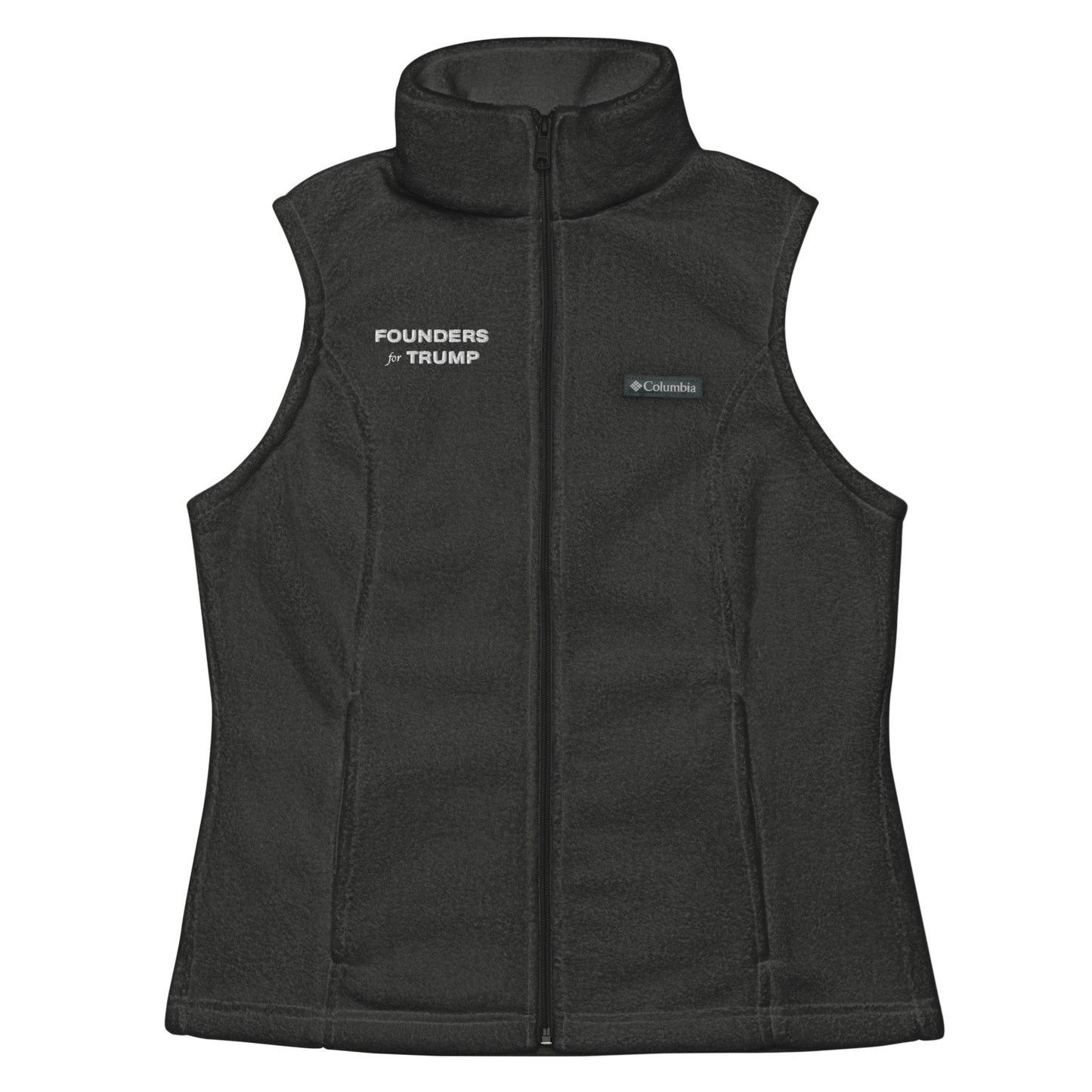 Women’s America First Fleece Vest - Fueling Economic Prosperity (White Logo)