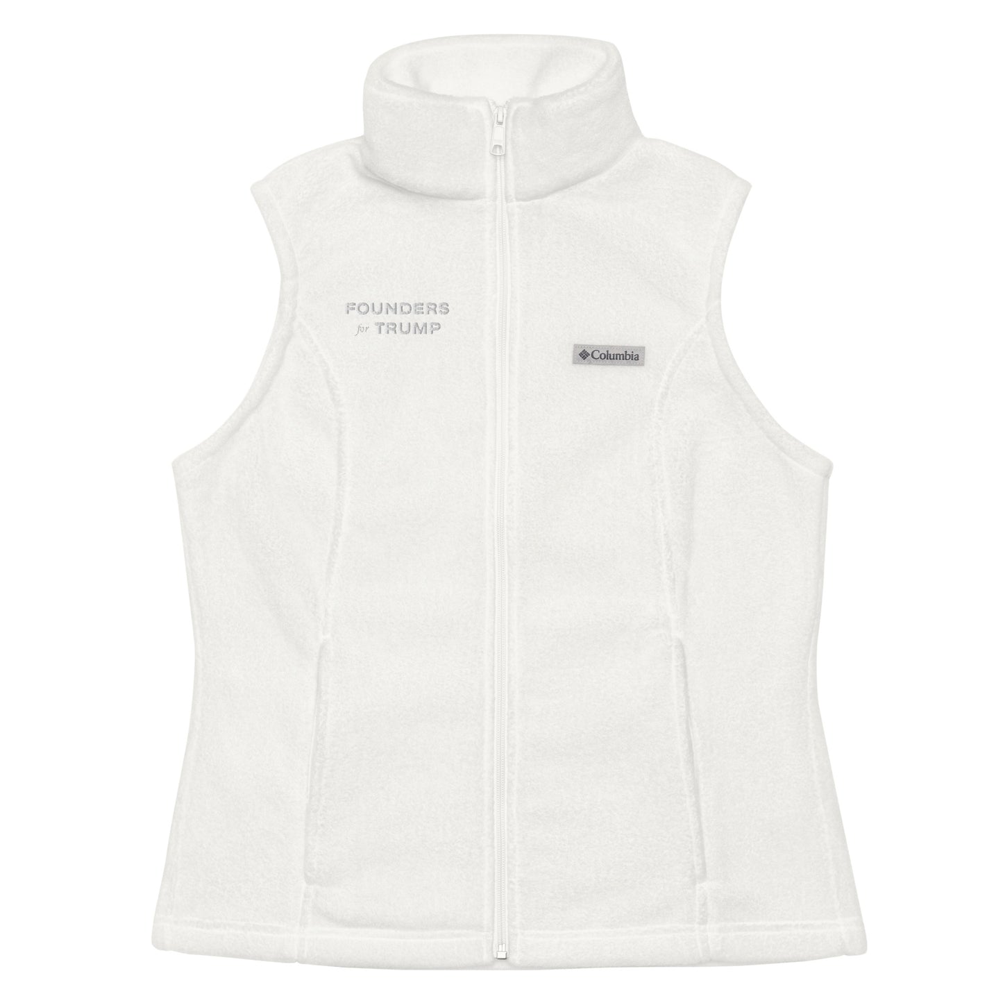 Women’s America First Fleece Vest - Fueling Economic Prosperity (White Logo)